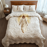 Set di Biancheria da Letto Trapuntata 3 Pezzi Luce del Gesù di Holding