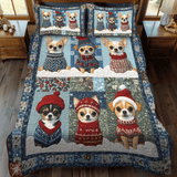 Set di Biancheria da Letto Trapuntata 3 Pezzi Campana di Jingle di Chis
