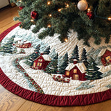 Tempo delle Campane Copri Base per Albero di Natale Trapuntato
