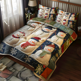 Set di Biancheria da Letto Trapuntata 3 Pezzi Gnomi Gioviali