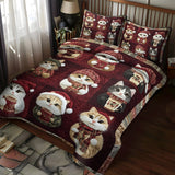 Set di Biancheria da Letto Trapuntata 3 Pezzi Gioviale Catmas