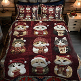 Set di Biancheria da Letto Trapuntata 3 Pezzi Gioviale Catmas
