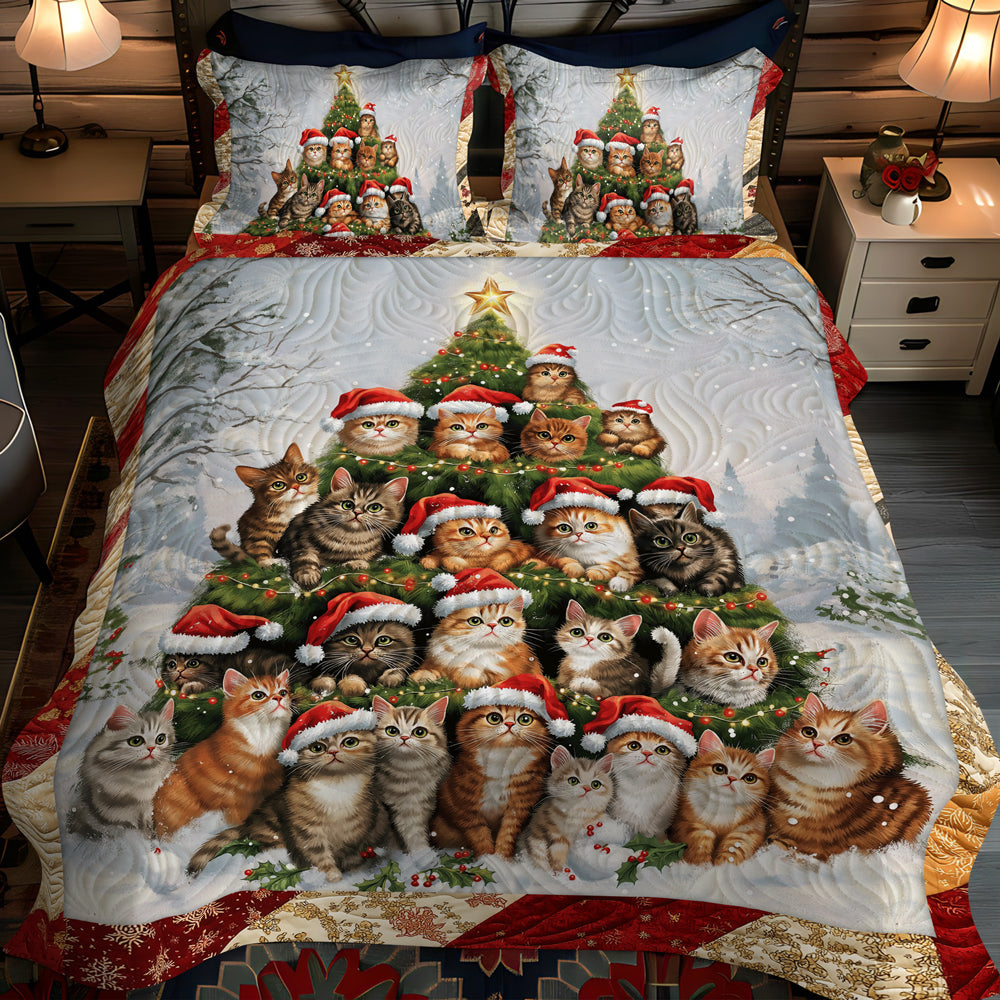 Set di Biancheria da Letto Trapuntata 3 Pezzi Gioviale Catmas