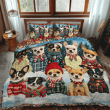 Set di Biancheria da Letto Trapuntata 3 Pezzi Amici Gioviali di Chi