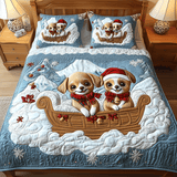 Set di Biancheria da Letto Trapuntata 3 Pezzi Amici Gioviali di Chi