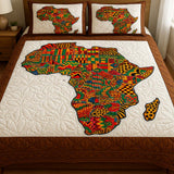 Set di Biancheria da Letto Trapuntata 3 Pezzi Orgoglio di Kente
