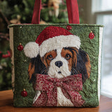 Natale del King Charles Borsa Tote Trapuntata