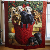 Sfilata di Cuccioli di Labrador Coperta Trapuntata
