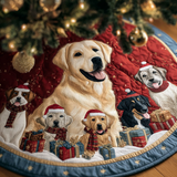 Fascino del Labrado Copri Base per Albero di Natale Trapuntato