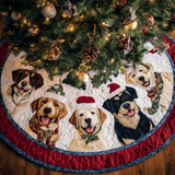 Delizia del Labrado Copri Base per Albero di Natale Trapuntato