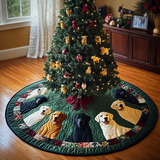 Sogni Festivi del Labrador Copri Base per Albero di Natale Trapuntato