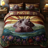 Set di Biancheria da Letto Trapuntata 3 Pezzi Fascino della Laguna