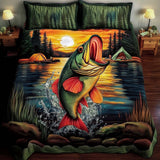 Set di Biancheria da Letto Trapuntata 3 Pezzi Re della Riva del Lago