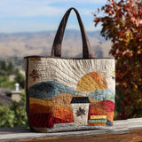 Strati di Latte Borsa Tote Trapuntata