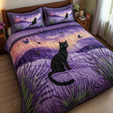 Set di Biancheria da Letto Trapuntata 3 Pezzi Lavanda di Lurker