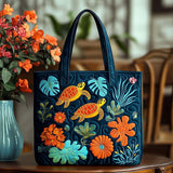 Pigro Tempo della Tartaruga Borsa Tote Trapuntata
