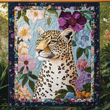 Leopardo in Fiore Coperta Trapuntata