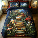 Set di Biancheria da Letto Trapuntata 3 Pezzi Biblioteca dei Sogni