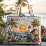 Orizzonte del Faro Borsa Tote Trapuntata