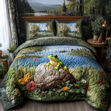 Set di Biancheria da Letto Trapuntata 3 Pezzi Sogni del Giglio