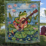 Musica delle Ninfee Coperta Trapuntata