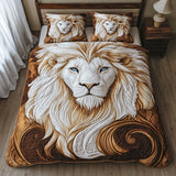 Set di Biancheria da Letto Trapuntata 3 Pezzi Re del Leone