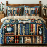 Set di Biancheria da Letto Trapuntata 3 Pezzi Rifugio Letterario