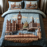 Set di Biancheria da Letto Trapuntata 3 Pezzi Fascino di London