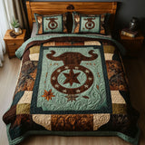 Set di Biancheria da Letto Trapuntata 3 Pezzi Bufalo Solitario