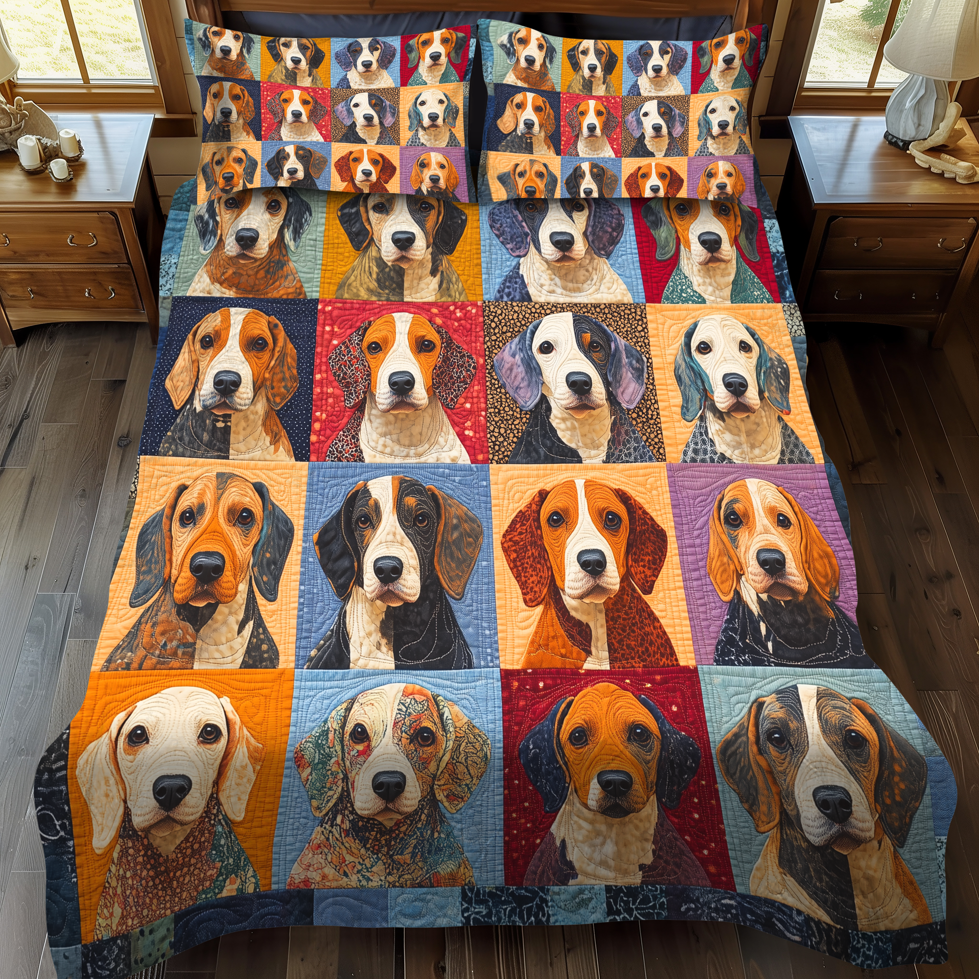 Set di Biancheria da Letto Trapuntata 3 Pezzi Beagle di Lovable