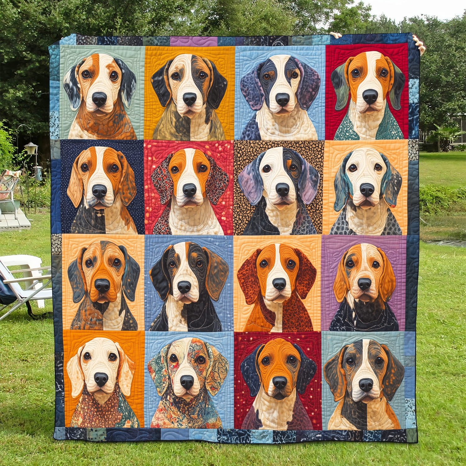 Adorabili Beagle Coperta Trapuntata