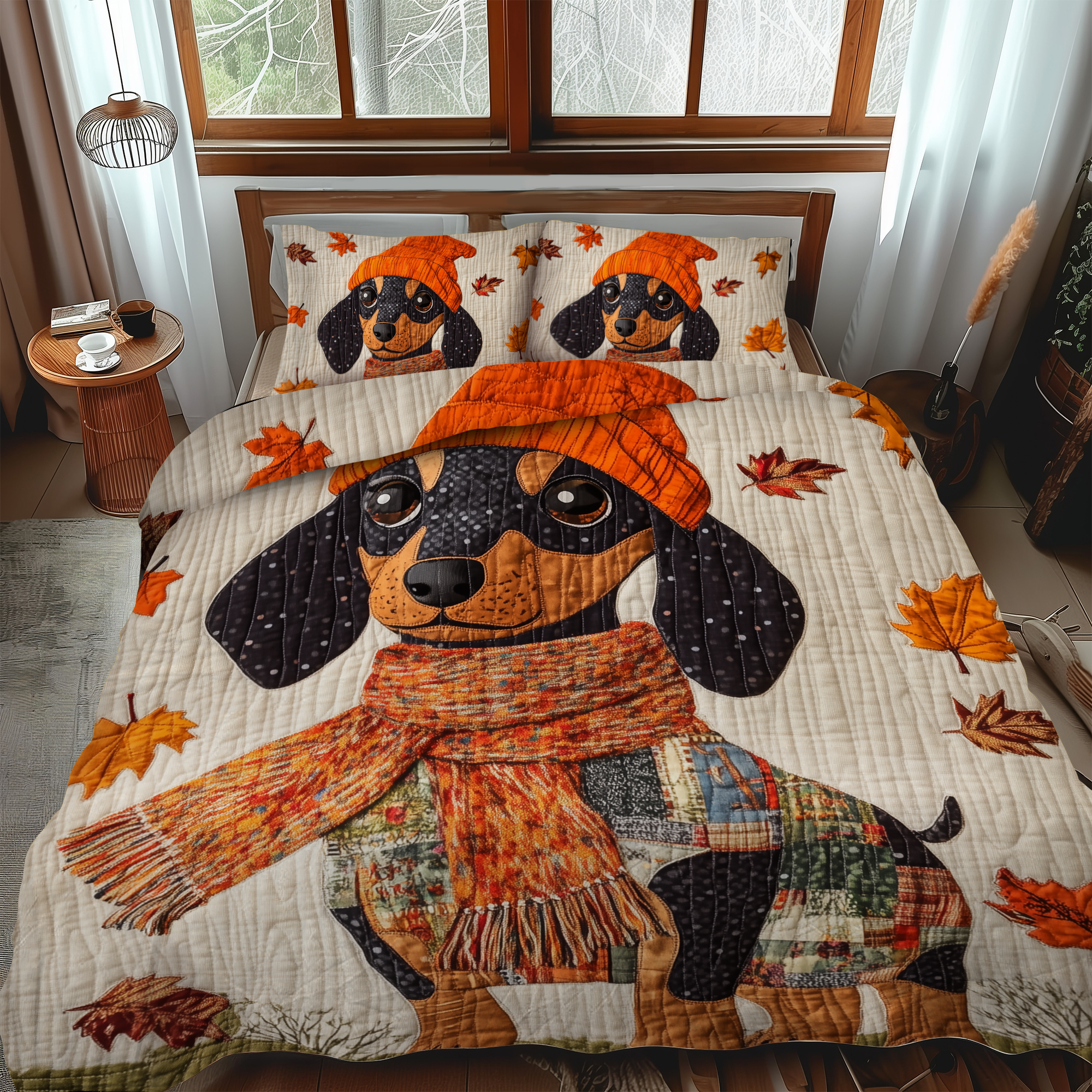Set di Biancheria da Letto Trapuntata 3 Pezzi Bassotti di Lovable