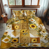 Set di Biancheria da Letto Trapuntata 3 Pezzi Girasoli di Lovable