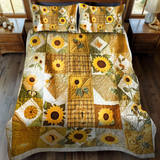 Set di Biancheria da Letto Trapuntata 3 Pezzi Girasoli di Lovable