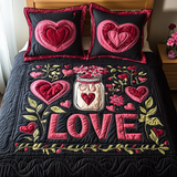Set di Biancheria da Letto Trapuntata 3 Pezzi Amore di Captured