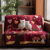 Gufi d'Amore Coperta Trapuntata