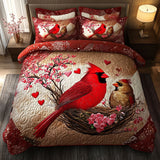 Set di Biancheria da Letto Trapuntata 3 Pezzi Posatoio dell'Amore