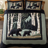 Set di Biancheria da Letto Trapuntata 3 Pezzi Orso Amorevole