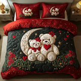 Set di Biancheria da Letto Trapuntata 3 Pezzi Coccole Amorevoli