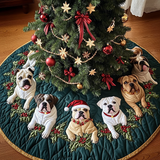 Fedele Pitbull Copri Base per Albero di Natale Trapuntato