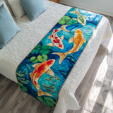 Koi Portafortuna Runner da Letto Trapuntato