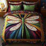 Set di Biancheria da Letto Trapuntata 3 Pezzi Volo Luminoso