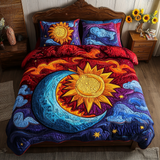 Set di Biancheria da Letto Trapuntata 3 Pezzi Lucentezza Lunare