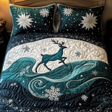 Set di Biancheria da Letto Trapuntata 3 Pezzi Renna di Luxe
