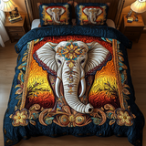 Set di Biancheria da Letto Trapuntata 3 Pezzi Elefante di Luxurious