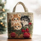 Gatto Magico Borsa Tote Trapuntata