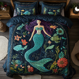 Set di Biancheria da Letto Trapuntata 3 Pezzi Sirena Magica