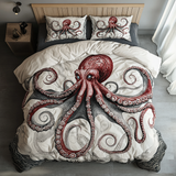 Set di Biancheria da Letto Trapuntata 3 Pezzi Polpo Magico