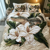 Set di Biancheria da Letto Trapuntata 3 Pezzi Bestia della Magnolia