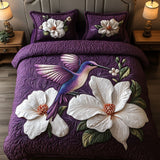 Magnolia Dream 3-Piece Quilted Bedding Set NCU0NT4800